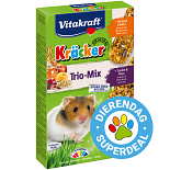 Vitakraft Kräcker Trio-Mix hamster - honing/noot/fruit 3 st