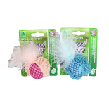 Kattenspeelgoed Bal met Veren Assorti