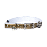 Rogz Kattenhalsband Sparklecat Leather Goud S