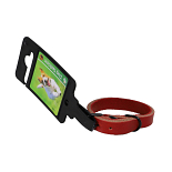 Halsband Comfortleder Rood