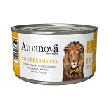 Amanova Kattenvoer Chicken Fillets in Broth 70 gr