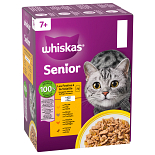Whiskas Kattenvoer Senior 7+ Gevogelte Gelei 12 x 85 gr