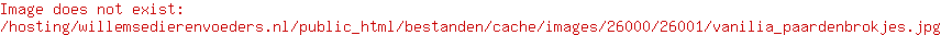 Vanilia paardensnacks 4 kg