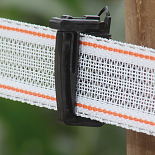 KOLTEC lint 40 mm wit/rood versterkt 200 mtr