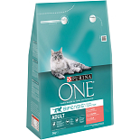 Purina One Kattenvoer Adult zalm en volkoren granen 3 kg