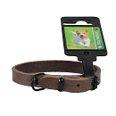 Halsband Comfortleder Donkerbruin