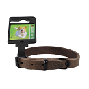 Halsband Comfortleder Donkerbruin