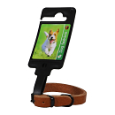 Halsband Comfortleder Cognac