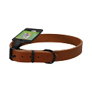 Halsband Comfortleder Cognac