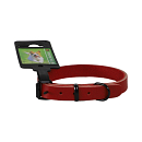 Halsband Comfortleder Rood