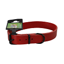 Halsband Comfortleder Rood
