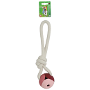 Hondenspeelgoed Bal met Touwlus Roze