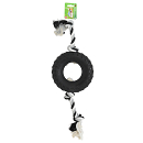 Hondenspeelgoed Band met 2 Knoop Slierten<br> 68 cm