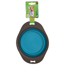 Voer- en Drinkbak Opvouwbaar Grijs/Blauw