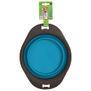 Voer- en Drinkbak Opvouwbaar Grijs/Blauw