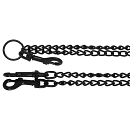 Fietsmandketting Zwart 2 mm/50+50 cm