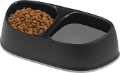 Moderna Voer- en Drinkbak Dubbel Sensibowl Zwart