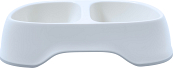 Moderna Voer- en Drinkbak Dubbel Sensibowl Wit