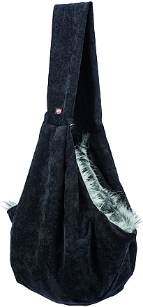 TRIXIE Buikdrager Soft Zwart/Grijs