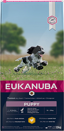 Eukanuba Hondenvoer Puppy M Chicken 12 kg