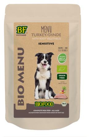 BF Petfood hondenvoer Bio Kalkoen Menu Sensitive 150 gr