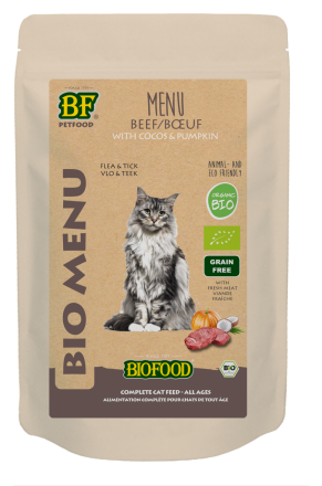 Biofood kattenvoer Bio Rund Menu 100 gr
