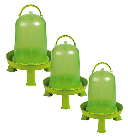 Gaun pluimvee drinktoren op pootjes green lemon