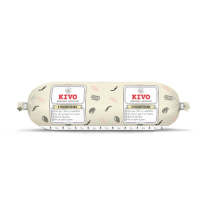 Kivo Hondenvoer<br> 4 Vissoorten Mix 500 gr