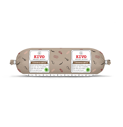 Kivo Hondenvoer<br> 5 Diersoorten Mix Compleet 500 gr