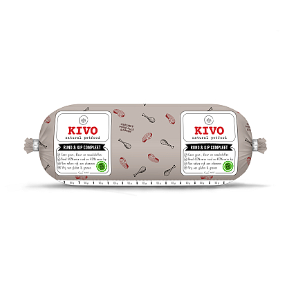Kivo Hondenvoer<br> Rund & Kip Compleet<br> 1 kg