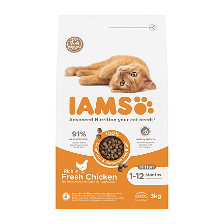 IAMS Kattenvoer Kitten Chicken 3 kg