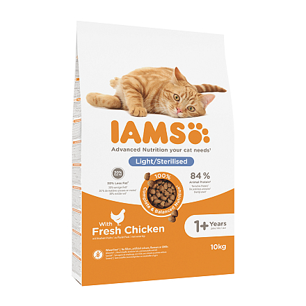 IAMS Kattenvoer Adult Sterilised Chicken 10 kg