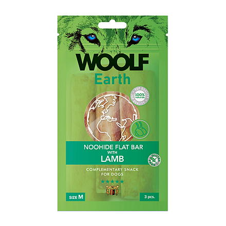 Woolf Earth Noohide Flat Bar with Lamb M<br> 90 gr