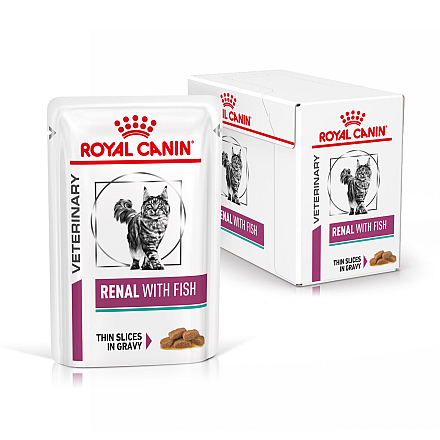 Royal Canin kattenvoer Renal with Fish <br>12 x 85 gr