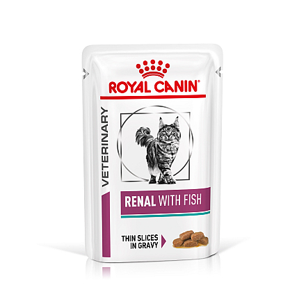 Royal Canin kattenvoer Renal with Fish <br>12 x 85 gr