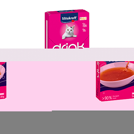 Vitakraft Vita Drink Zalm met L-Carnitine <br>5 x 30 gr