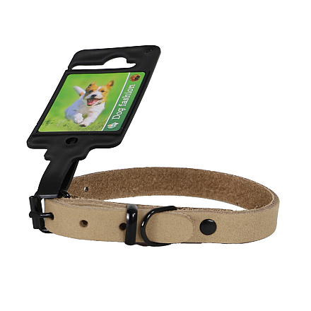 Halsband Comfortleder Naturel