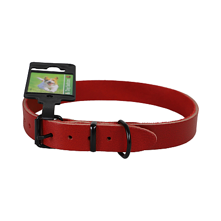 Halsband Comfortleder Rood
