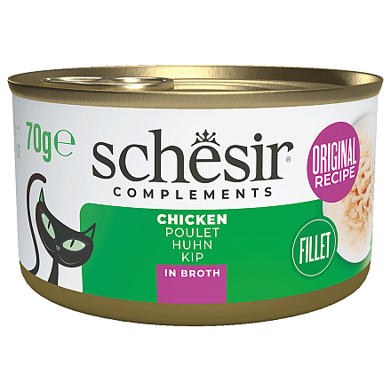 Schesir Kattenvoer Complements Kip Bouillon 70 gr