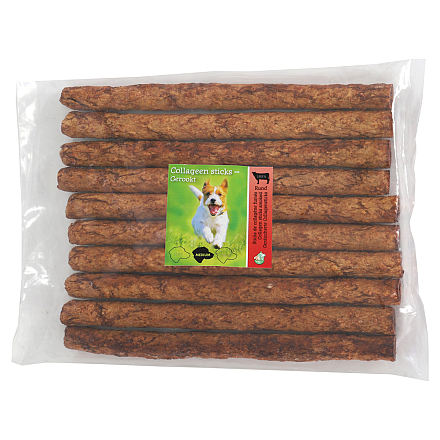 Kauwstaaf Collageen Gerookt 20 mm 25 cm 10 st