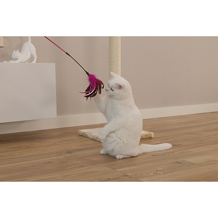 Beeztees Kattentickler Gekleurde Veren Assorti