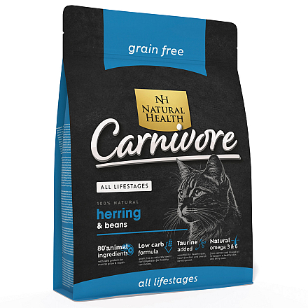 Natural Health Kattenvoer Carnivore Herring & Beans 2 kg
