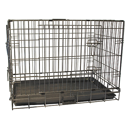 Hondenbench Premium 2-deurs Hamerslag