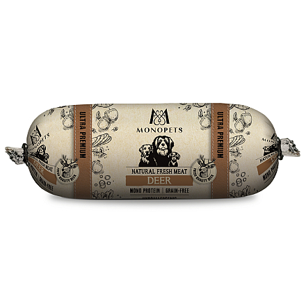 Monopets Hondenvoer Fresh Meat Sausage Deer 600 gr