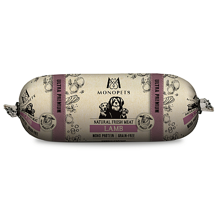 Monopets Hondenvoer Fresh Meat Sausage Lamb 600 gr