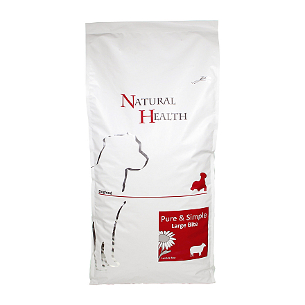 Natural Health Pure & Simple Large Bite lamb 12,5 kg