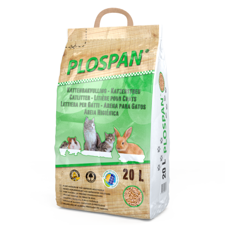 Plospan kattenbakhoutkorrel <br>20 ltr