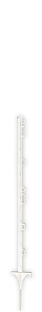 KOLTEC kunststof paal wit 105 cm