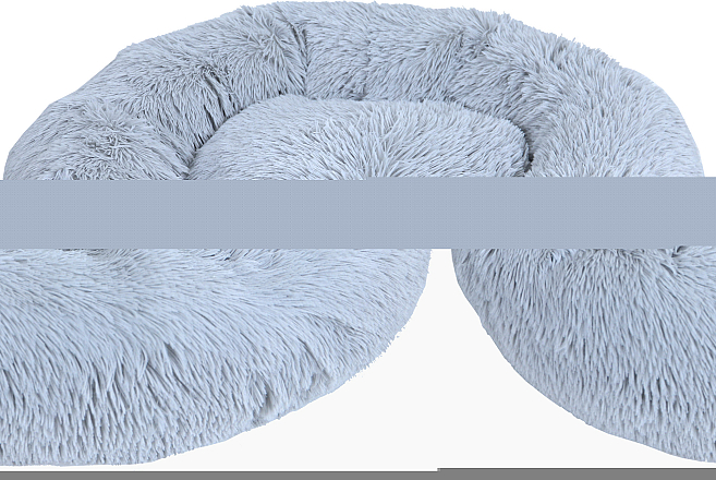 Donut mand Supersoft lichtgrijs