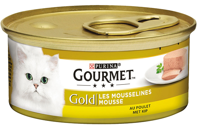 Gourmet kattenvoer Gold Mousse kip 85 gr